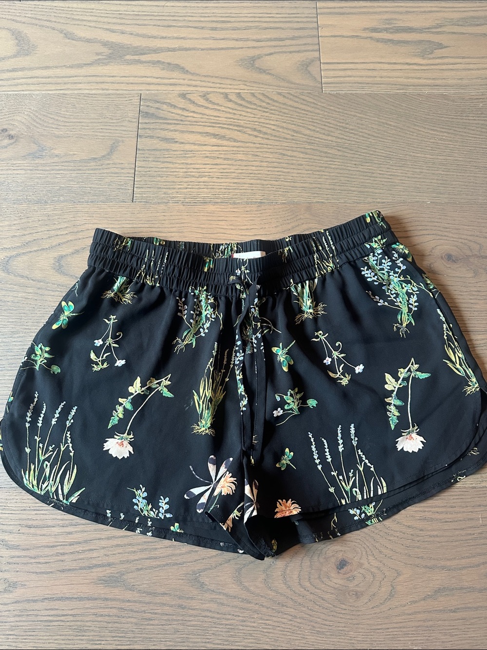 Sunday Best Black Floral Athletic Lounge Shorts